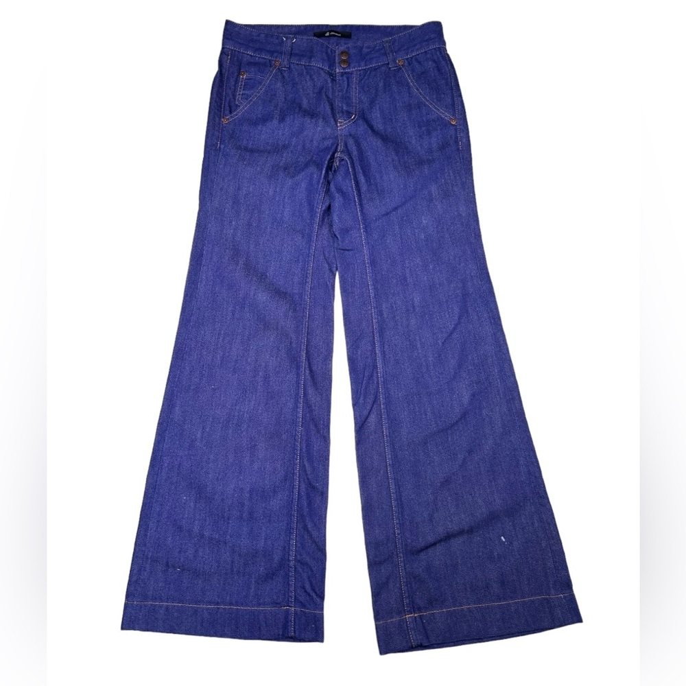 Johnbull Sample Wide Leg Indigo Blue Jeans